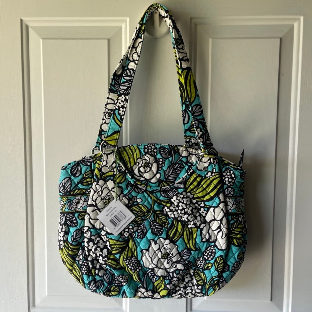 NWT Vera Bradley Island Blooms Glenna Handbag Retired Pattern - Picture 2 of 11